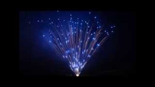 Dominator Fireworks 20mm 380s Blue Pearl Brocade Comet Eruption [upl. by Aiuoqes]