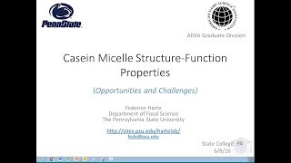 Casein Micelles StructureFunction Properties Opportunities and Challenges [upl. by Ellertnom]