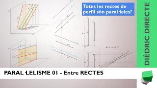 PARAL·LELISME entre RECTES  Paral·lelisme 01  Dièdric directe [upl. by Alilahk]