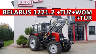 Traktor Belarus 12212 wyposażony w Przedni TUZ i WOM  Ładowacz [upl. by Orvah]