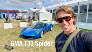 New GMA T33 Spider at GOODWOOD FOS 2023 lrdxcars [upl. by Einneb]