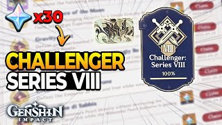 Genshin Impact Update 41 Challenger Series VIII 100 Achievements Guide Get NEW Namecard [upl. by Arnuad]