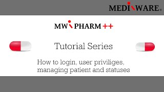 MwPharm Tutorial How to login manage patients and their status [upl. by Eimam933]