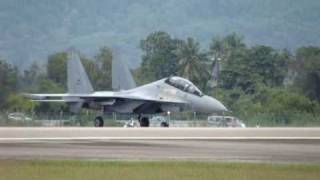 LIMA 2009 Exercise Day 2  TUDM MiG 29N amp Sukhoi Su30 MKM [upl. by Osmo775]