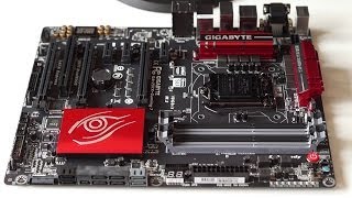 Gigabyte Z97X G1 Gaming 7 Motherboard Unboxing and First Look [upl. by Annairt]