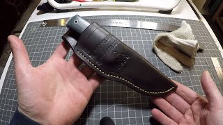 Making a Leather Sheath for a Knife from start to finish [upl. by Volney]