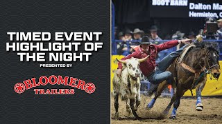 The 2024 Wrangler NFR Round 3 Timed Event Highlight of the Night presented by Bloomer Trailers [upl. by Adnowat]