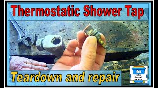 Thermostatic shower mixer tap teardown and repair [upl. by Natam]