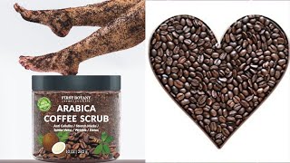 100 Natural Arabica Coffee Scrub with Organic Coffee Coconut and Shea Butter  Best Acne [upl. by Adolphus]