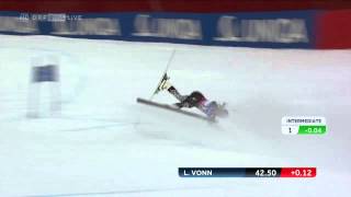 LINDSEY VONN Sturz live ORF Schladming EXCLUSIV INFO [upl. by Nimsaj]