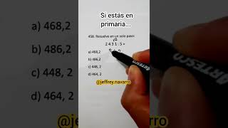 ¿Cuál es tu respuesta matematicasfaciles disfrutalasmatematicas profejeff fypシ゚ [upl. by Schwartz330]