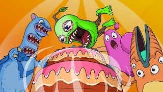 Eaten cake Yooreek Blarret  My Singing Monsters Animation [upl. by Ahtrim381]