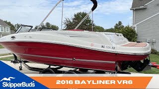 2016 Bayliner VR6 Boat Tour SkipperBuds [upl. by Guenna]