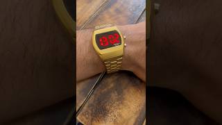 Armitron griffy gold retro watch back to the past watch armitron goldwatch digitalwatch [upl. by Mikey789]