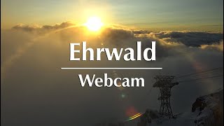 Webcam Ehrwald  Sonnenaufgang über Tiroler Zugspitze [upl. by Akimik175]