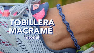 ¡No Creerás lo Facil que es hacer Esta Increíble TOBILLERA MACRAMÉ de Hilo Encerado en 3 Pasos ✅ [upl. by Ybor]