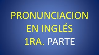 Ingles Americano pronunciacion  Leccion 1 [upl. by Lutim]