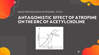 Antagonistic effect of Atropine on the DRC of Acetylcholine  Part1 [upl. by Burbank]