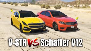 GTA 5 ONLINE  VSTR VS SCHAFTER V12 WHICH IS FASTEST [upl. by Prader]