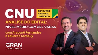 CNU  Concurso Nacional Unificado  Análise de Edital Nível Médio com 652 vagas  Bloco 8 [upl. by Ed983]