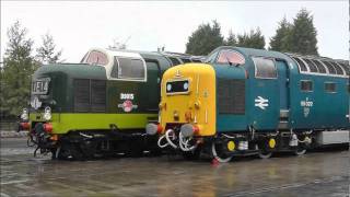 The Deltic 50 Event at Shildon Locomotion Railway Museum 8th October 2011wmv [upl. by Deeas593]