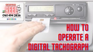 How To Operate A Digital Tachograph Manual Entries [upl. by Rik]