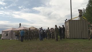 After coming under attack by unmanned drones Fort Drum soldiers train to shoot them down [upl. by Nanah]