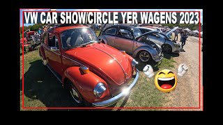 VW CAR SHOW  Circle Yer Wagens 2023  VW Beetle  VW Bus  VW Karmann Ghia  VW Swap Meet  VW Bug [upl. by Per]