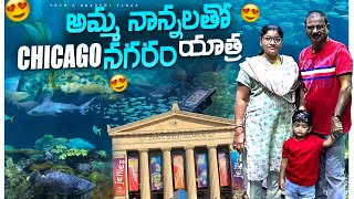 Navigating Chicago with Family  Telugu Vlogs USA  Chicago Series Vlog 1  Yours Kranthi Vlogs [upl. by Akeihsal]