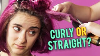 I Straightened My Curly Hair After 10 Years [upl. by Noakes]