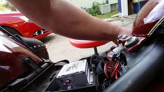 Install of Boss Audio MC420B on 2008 Kawasaki Vulcan 900 [upl. by Heywood]