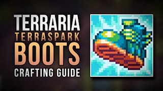 Terraspark Boots Crafting Guide  Terraria 144 [upl. by Naerda228]