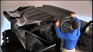 2012 Jeep Wrangler  Soft Top  Raising the Soft Top [upl. by Junji]