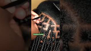 Simple Hair Grip For Knotless Braids newmusic rnb braidedhair [upl. by Smiga]