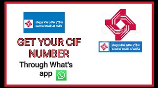 Central bank of india ka CIF NUMBER pata kare how to find CIF Number of central bank of india cbi [upl. by Telracs]