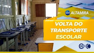 Transporte escolar volta a ser ofertado nas comunidades de Altamira PA  SBT Altamira [upl. by Given]