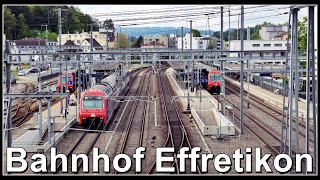 Zugsichtungen beim Bahnhof Effretikon Kanton Zürich Schweiz 2023 [upl. by Idell]