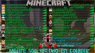 MINECRAFT TutosVanilla 20 Mettre son pseudo en couleur et le faire clignoté  1 8  1122 [upl. by Arytal788]