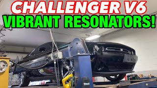 2015 Dodge Challenger V6 DUAL EXHAUST w VIBRANT BOTTLE RESONATOR [upl. by Ecertak128]