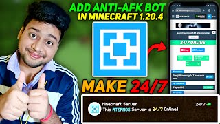 How To Make 247 Aternos Server  How To Add Anti Afk Bot in Aternos Server  Afk Bot For Aternos [upl. by Losiram]