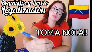 ✅ CUÁNTO CUESTA LEGALIZAR EN VENEZUELA 🇻🇪 2024 venezuela video [upl. by Jezabelle400]