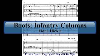 Boots Infantry Columns String Trio  Violin Viola and Cello [upl. by Laban252]