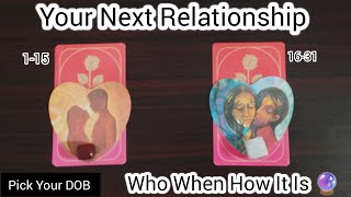 Your Next Relationship Who When How It Is Hindi Tarot Reading Pick A Card🔮✨👩‍❤️‍👨 [upl. by Golanka213]