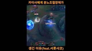 카이사에게 분노조절장애가 생긴 이유feat서폿샤코 The reason why Kaisa has Impurse Control Disorder shaco kaisa [upl. by Remlap]