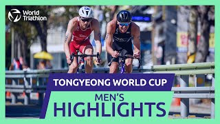 Race Highlights  2024 TONGYEONG WORLD TRIATHLON CUP  Men [upl. by Sihun]