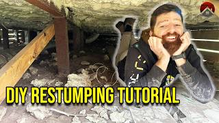 How to Restump a House without chopping up your floors  DIY Tutorial [upl. by Longo922]