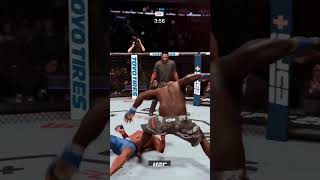 Derrick Lewis Knocks Out Tyron Woodley ufc5 ufc5gameplay [upl. by Litton]