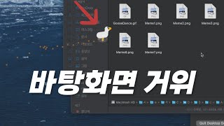 바탕화면 돌아다니는 그 거위 어떻게 하는거냐면 데스크탑 구스Desktop Goose [upl. by Radnaskela]