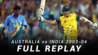 LIVE Flashback Australia v India  Match 7 200304 ODI TriSeries [upl. by Nylidnarb310]