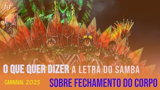 Explicando o samba do Salgueiro  Carnaval 2025 [upl. by Charbonneau989]